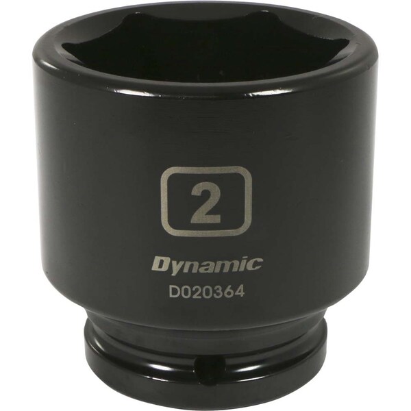 3/4" Drive Standard Socket, Black Phosphate, Tools 3/4" Drive 6 Point SAE, 2" Standard Length